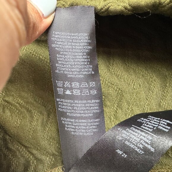 Primark‎ Cares Olive Green Hooded Tracksuit Chevron. Bottom L, Top Oversized 2XL - Picture 12 of 13